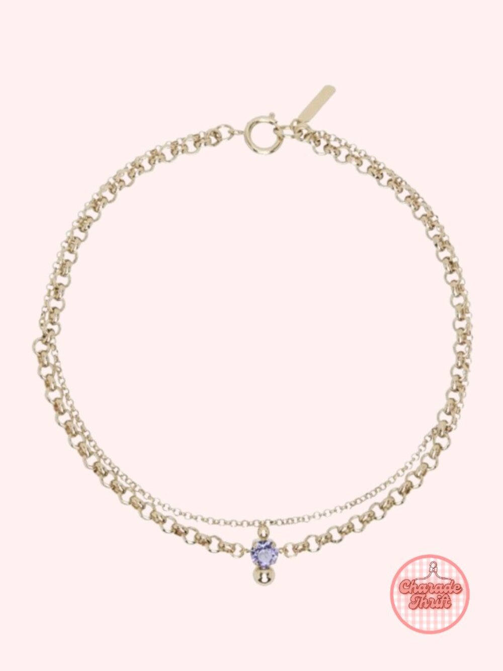 Justine Clenquet "Gold Cat Necklace"